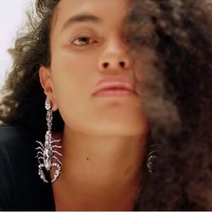 Scorpion Crystal Drop Earrings